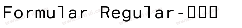 Formular Regular字体转换